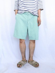 画像1: Brooks Brothers ストライプ柄 シアサッカーショーツ M (1)