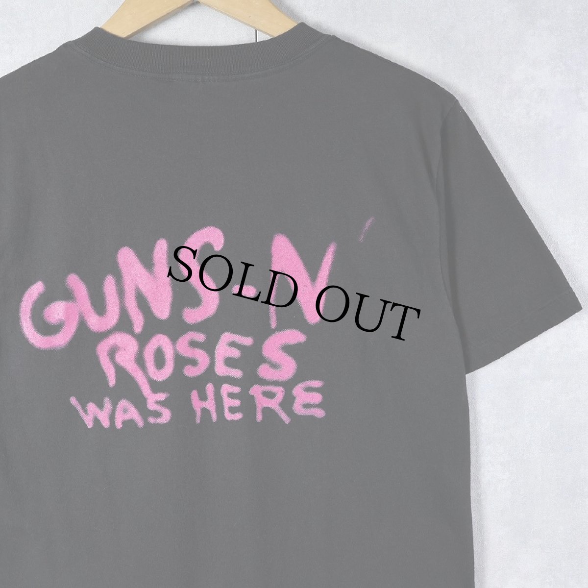 画像2: 80's GUNS N' ROSES USA製 ロックバンドTシャツ BLACK L (2)