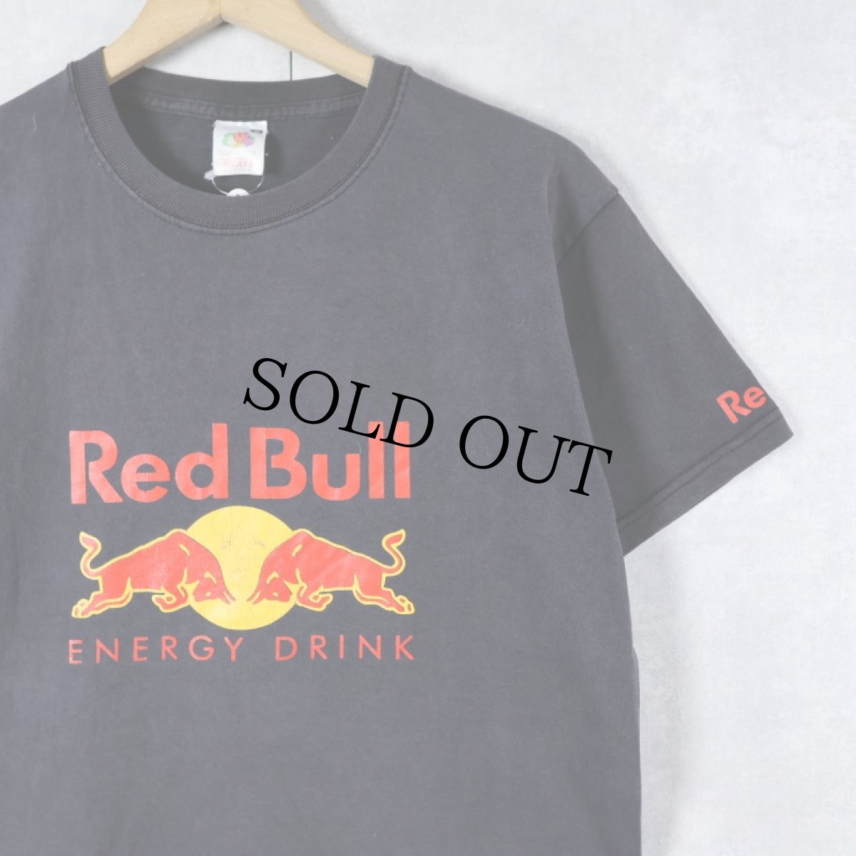 画像1: Red Bull ロゴプリントTシャツ BLACK  M (1)