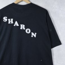 画像2: "LEHIGH DISTRICT" フロッキープリントTシャツ BLACK XL (2)