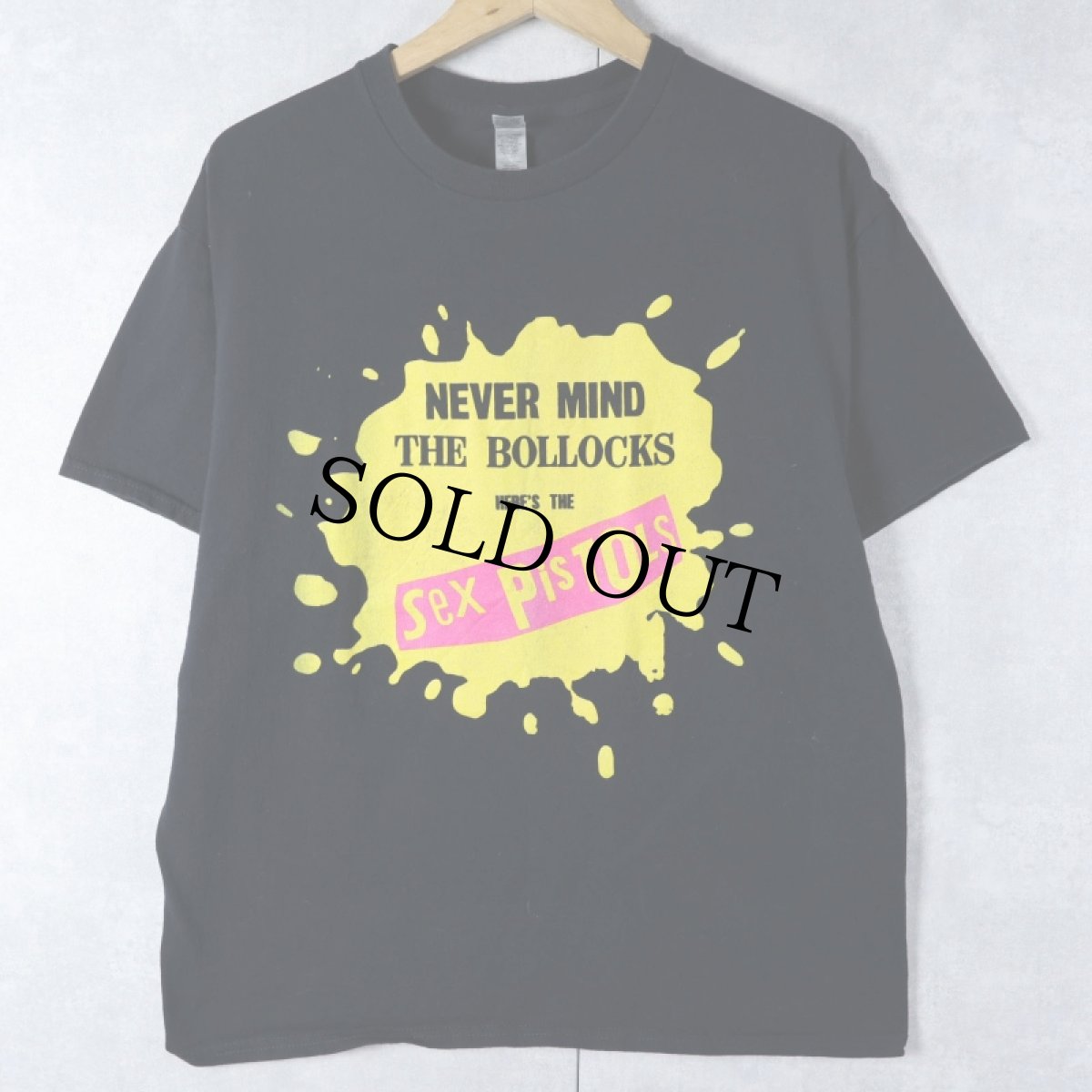画像1: Sex Pistols パンクロックバンド プリントTシャツ BLACK L (1)