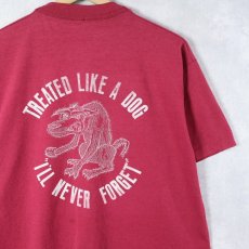 画像1: 80's "TREATED LIKE A DOG" プリントTシャツ (1)