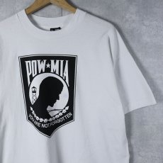 画像1: 90's USA製 POWMIA ミリタリープリントTシャツ XL (1)