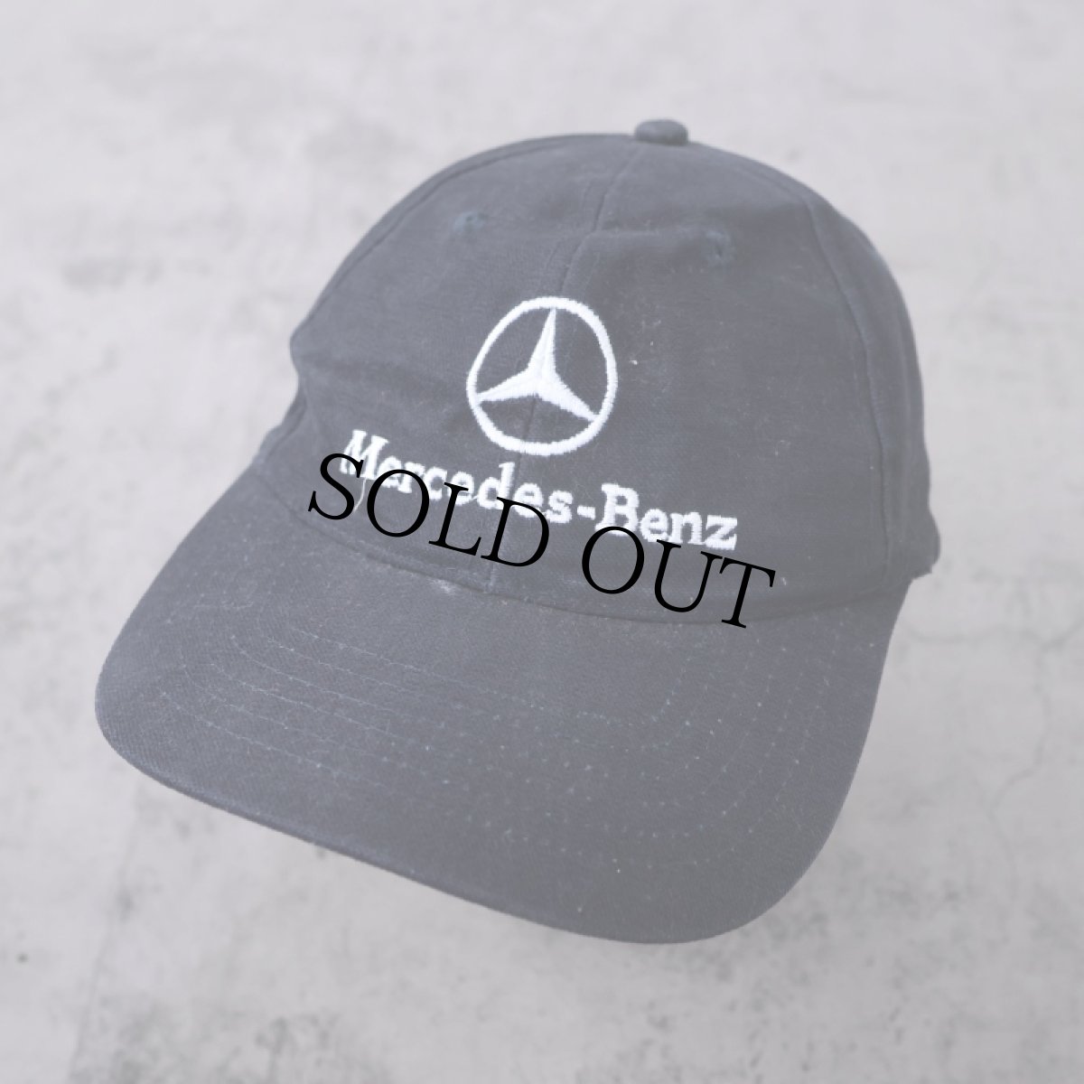 画像1: Mercedes-Benz 自動車メーカー ロゴ刺繍 コットンキャップ NAVY (1)