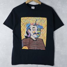 画像1: Galligher アートプリントTシャツ BLACK M (1)