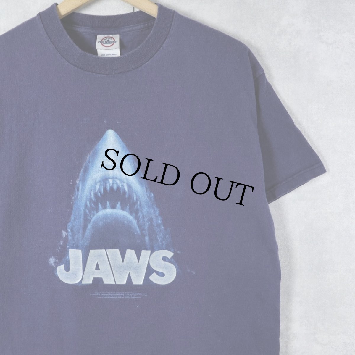 画像1: JAWS ホラー映画 プリントTシャツ M (1)