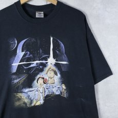 画像1: 2000's FAMILY GUY "STAR WARS" コメディアニメ キャラクターパロディプリントTシャツ XL (1)