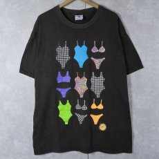 画像1: 90's TURTLE BAY "beach PARTY" 水着プリントTシャツ BLACK ONESIZE (1)
