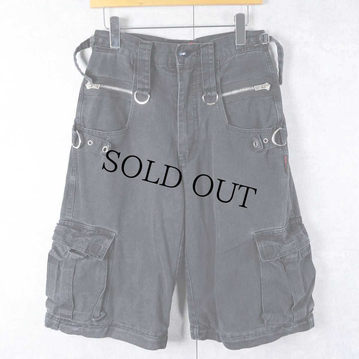 画像1: TRIPP NYC ボンテージハーフパンツ BLACK XS (1)