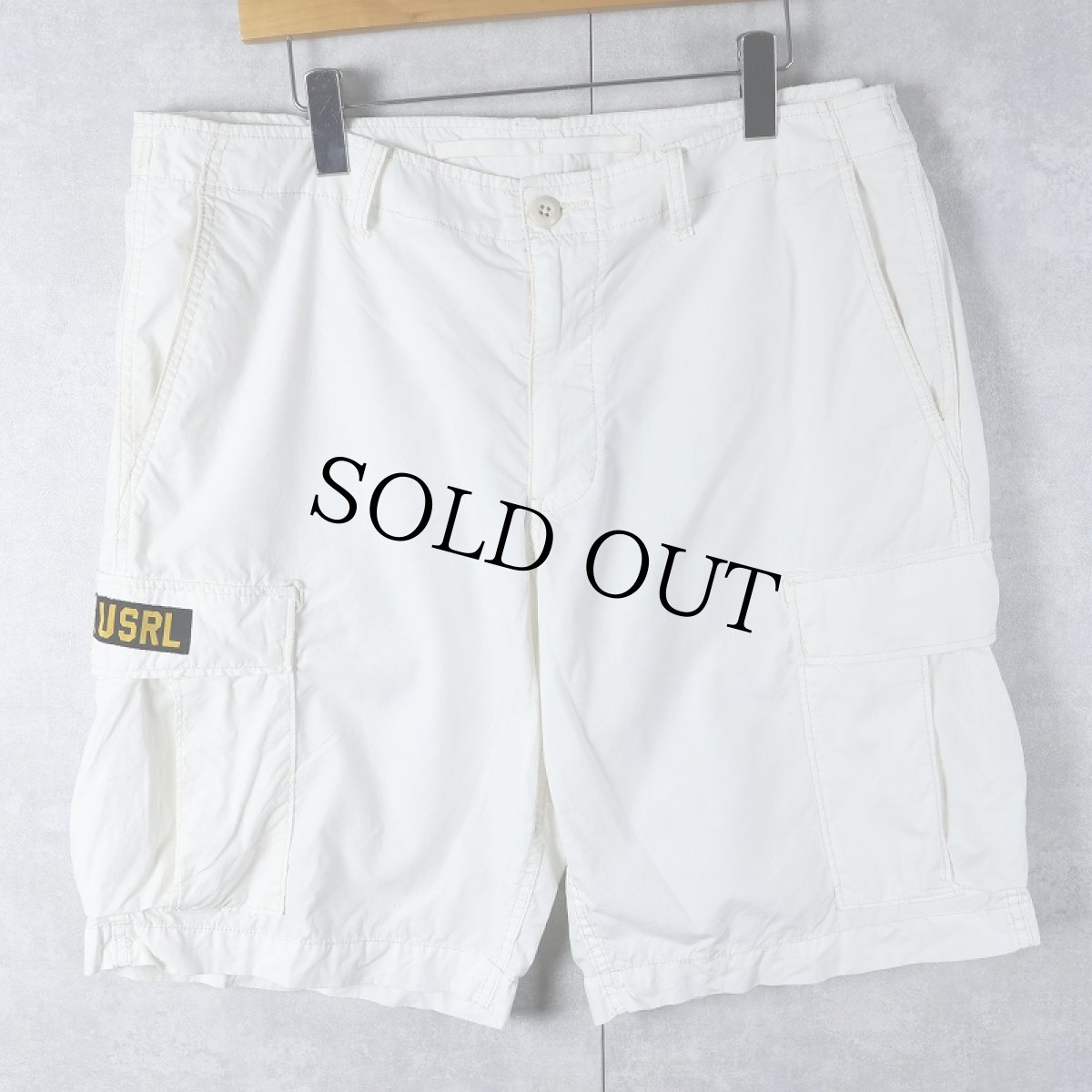 画像1: DENIM & SUPPLY RALPH LAUREN サイドアジャスタ付き コットンカーゴショーツ W38 (1)