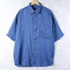 画像1: 80〜90's Cosi Crest Collection リネンシャツ M (1)