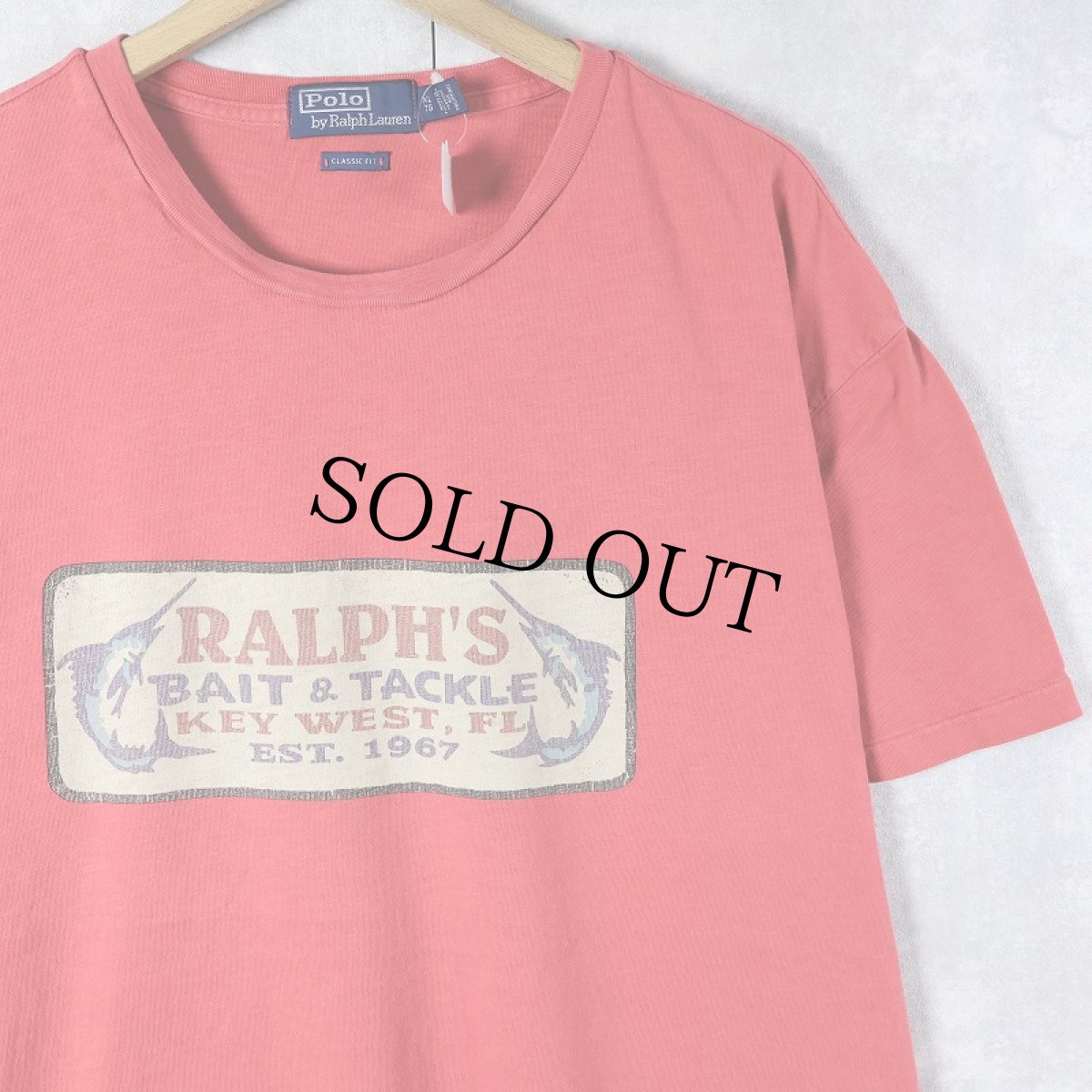 画像1: POLO Ralph Lauren "CLASSIC FIT" 魚プリントTシャツ XL (1)