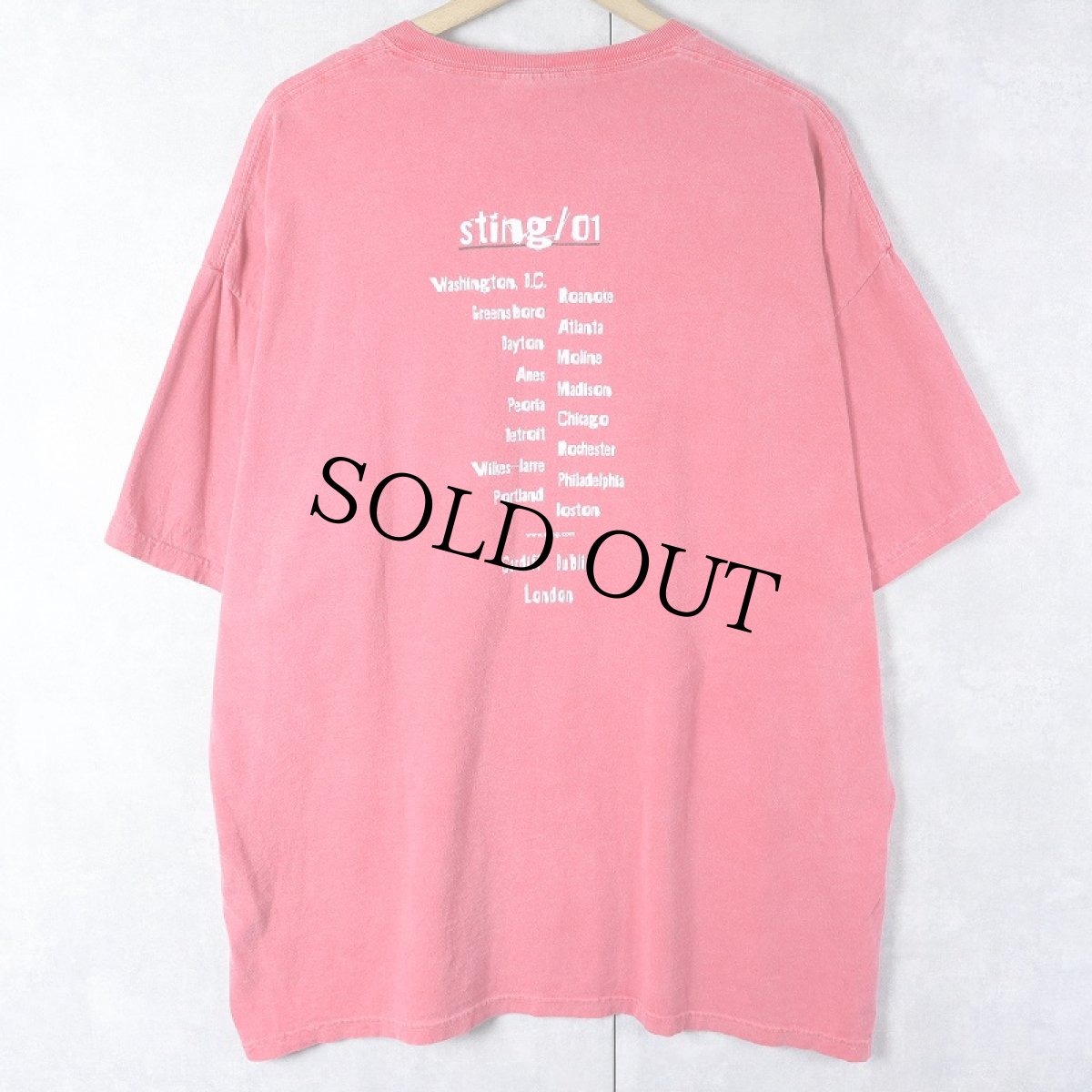 画像2: 2000s sting ミュージシャン ツアーTシャツ XL (2)