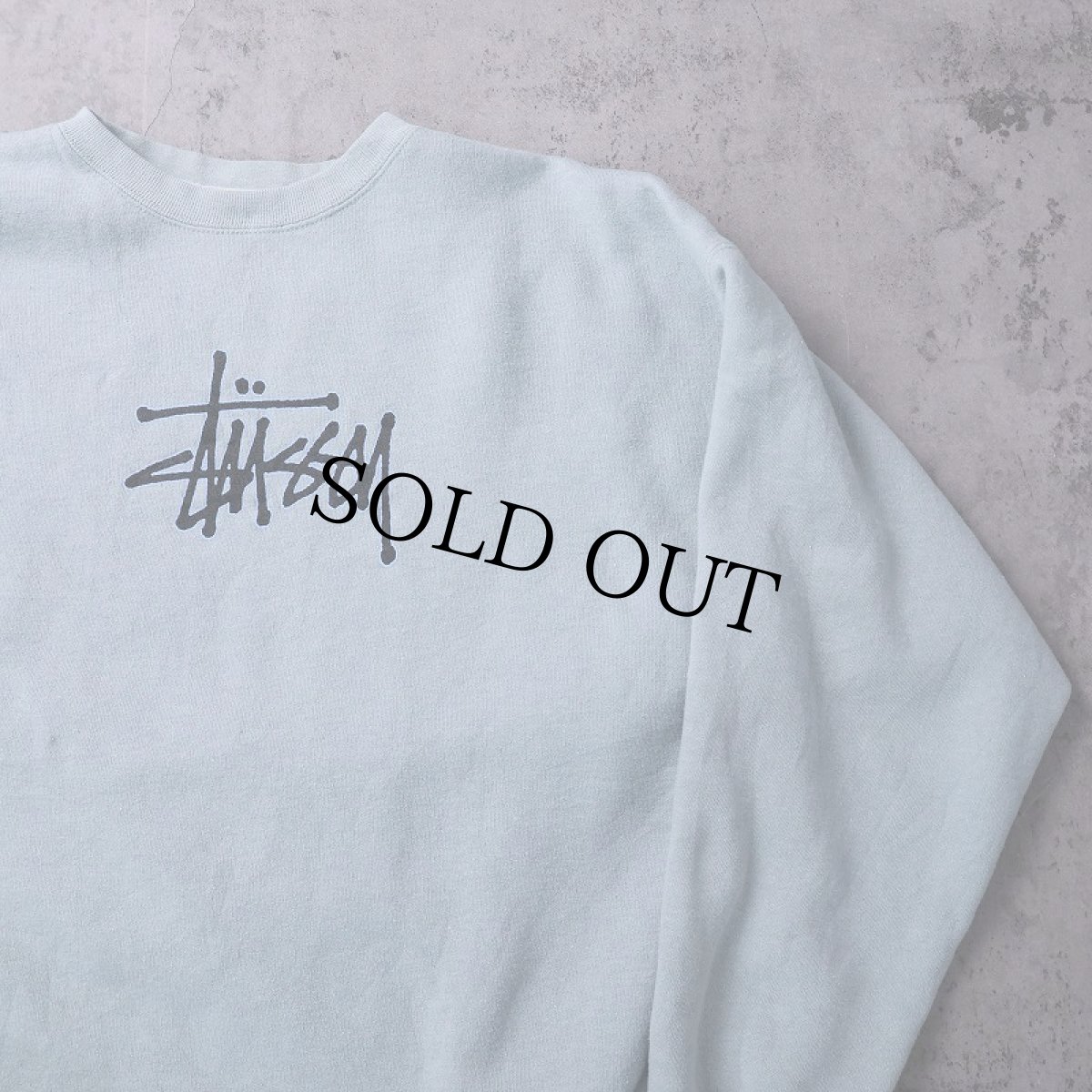 画像1: STUSSY ロゴプリントスウェット M (1)