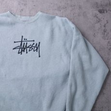 画像1: STUSSY ロゴプリントスウェット M (1)