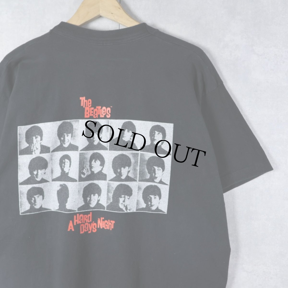 画像2: 1992 THE BEATLES USA製 "A Hard Day's Night" ロックバンドアルバムTシャツ BLACK XL (2)