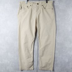 画像3: KENZO HOMME ストライプ柄 コットン×ポリエステル パンツ W35 (3)
