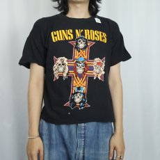 画像2: 70〜80's GUNS N' ROSES パキ綿 ロックバンド プリントTシャツ BLACK S (2)