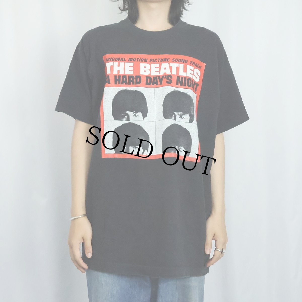 画像3: 1992 THE BEATLES USA製 "A Hard Day's Night" ロックバンドアルバムTシャツ BLACK XL (3)