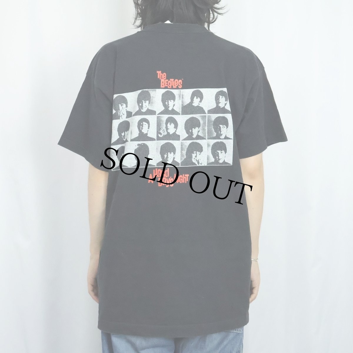 画像4: 1992 THE BEATLES USA製 "A Hard Day's Night" ロックバンドアルバムTシャツ BLACK XL (4)