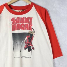 画像1: 70's Sammy Hagar USA製 ロックミュージシャン プリントラグランTシャツ L (1)