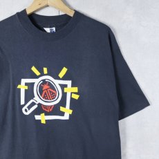 画像1: 90's USA製 "NOTHING BUGS ME!" プリントTシャツ NAVY L (1)