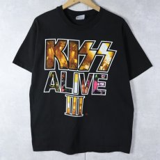 画像1: 1993 KISS USA製 "ALIVEIII" ヘヴィメタルバンド プリントTシャツ BLACK L (1)