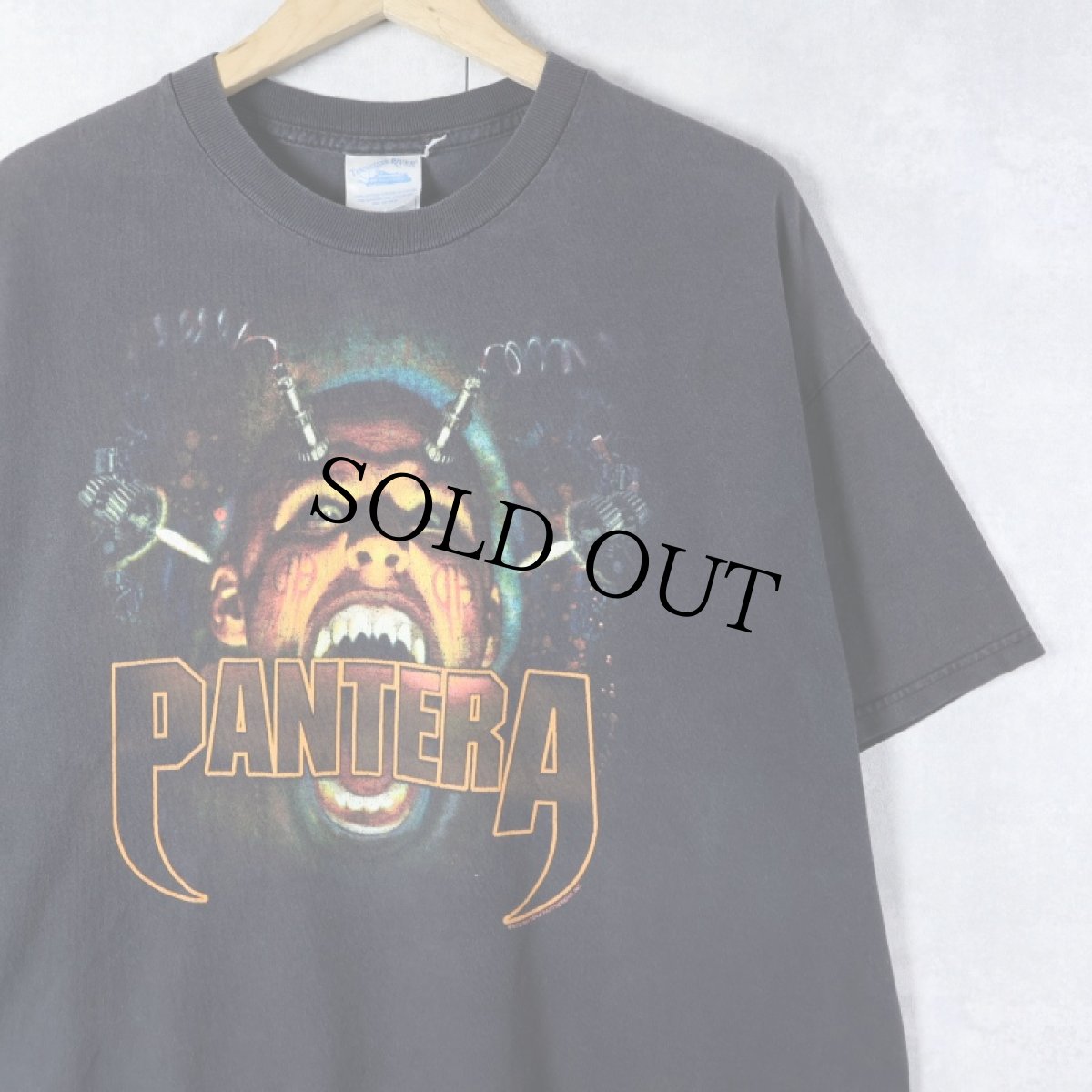 画像1: 2003 PANTERA USA製 ヘヴィメタルバンド プリントTシャツ XL (1)