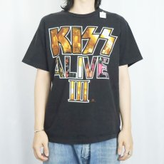画像3: 1993 KISS USA製 "ALIVEIII" ヘヴィメタルバンド プリントTシャツ BLACK L (3)