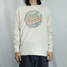 画像2: 80's BANANA REPUBLIC ロゴプリントロンT  (2)