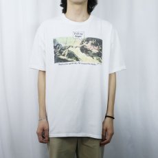 画像2: 90's Michelangelo アダムの創造 USA製 "Pull my finger." パロディプリントTシャツ XL (2)