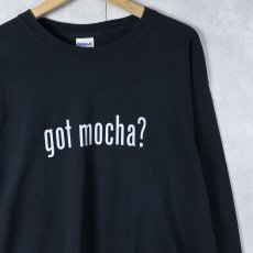 画像1: "got mocha?" 広告パロディプリントロンT BLACK L (1)