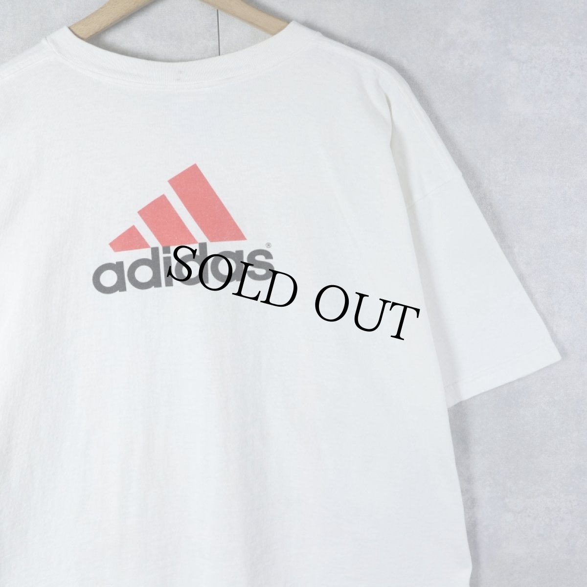画像2: 90's adidas USA製 "GO BIG RED NEBRASKA" プリントTシャツ L (2)