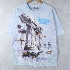 画像1: 90's〜 LIQUID BLUE "STAR WAES" 大判プリント映画Tシャツ L (1)