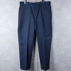 画像1: 80's Dickies USA製 ワークパンツ NAVY DEADSTOCK W35 (1)