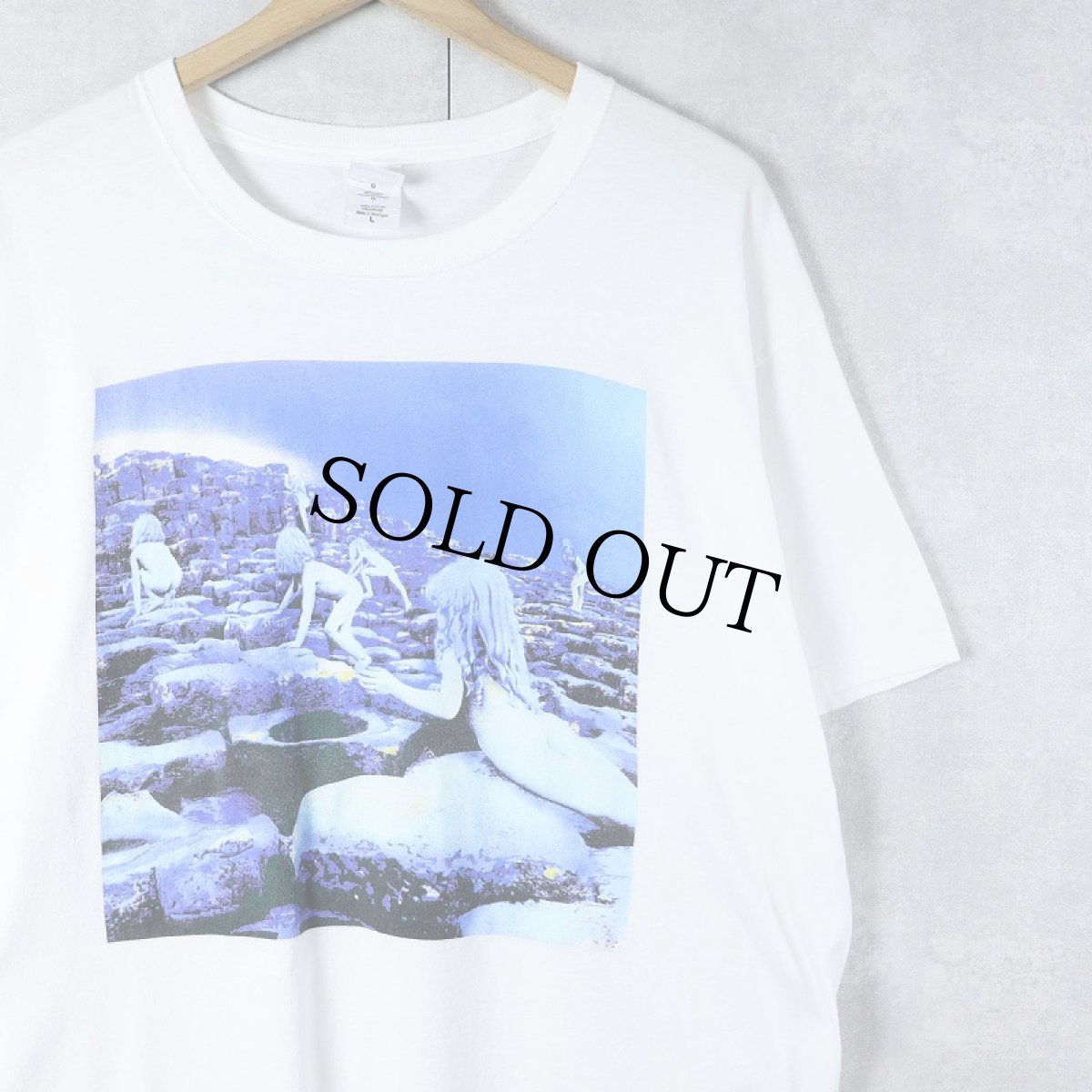 画像1: 2000's Led Zeppelin “Houses of the Holy” ロックバンドプリントTシャツ L (1)