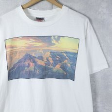 画像1: 90's ED MELL USA製 アートプリントTシャツ L (1)