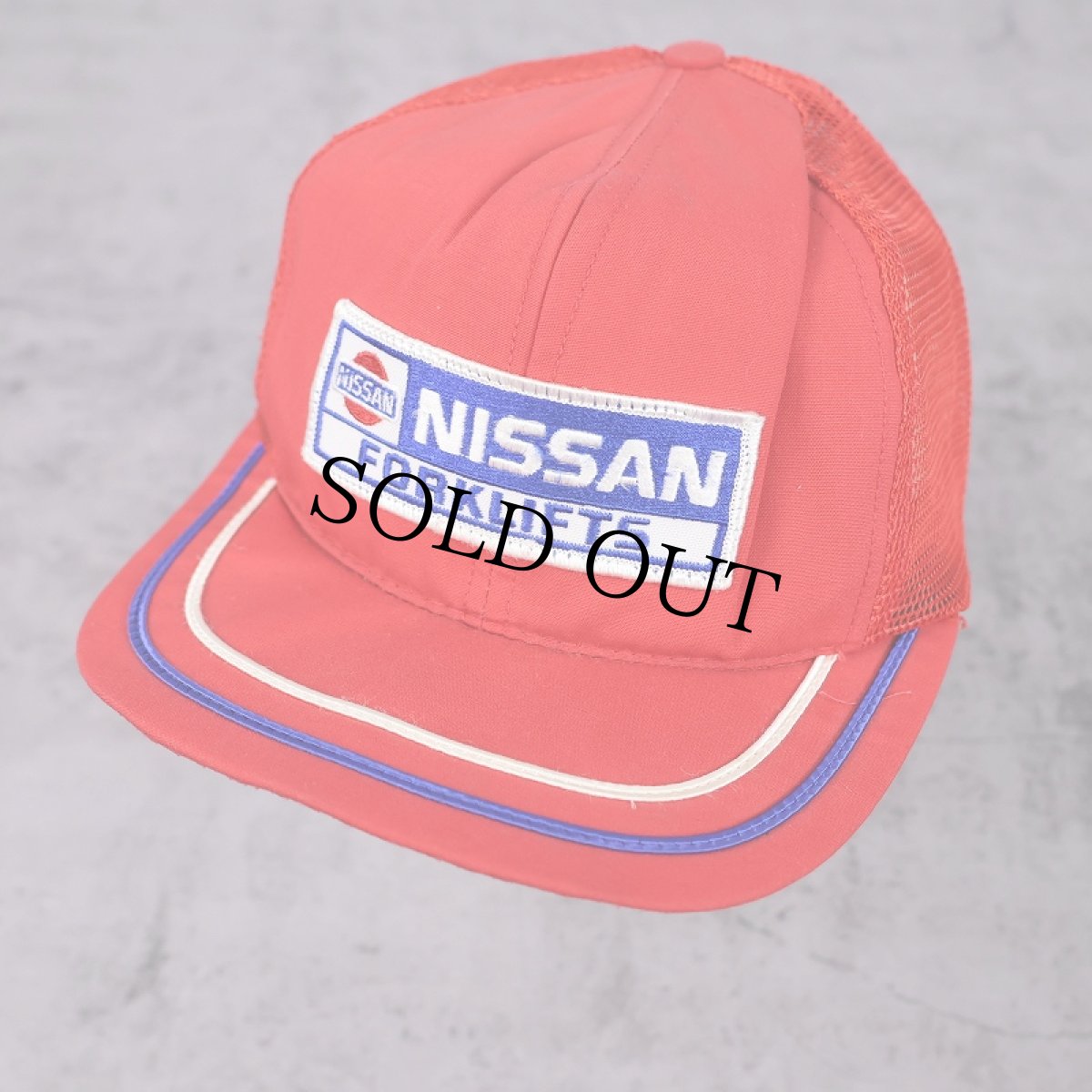画像1: 80〜90's NISSAN USA製 スナップバック メッシュキャップ (1)