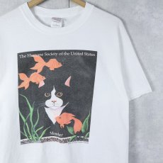 画像1: Jan Panico "Oscar Mesmerized" アートプリントTシャツ L (1)