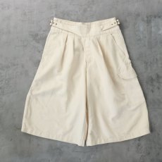 画像1: BANANA REPUBLIC 2タック コットン×リネン グルカショーツ W31-34 (1)