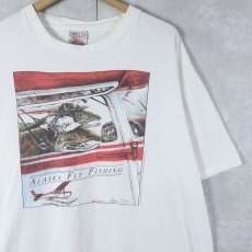 画像1: 90's "ALASKA FLY FISHING" 魚プリントTシャツ XL (1)