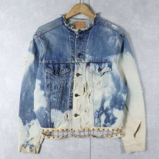 画像1: 60〜70's LEVI'S 70505 BIGE USA製 ブリーチ&リメイク デニムジャケット (1)