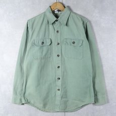 画像1: 70's Patagonia デカタグ コットンワークシャツ M (1)