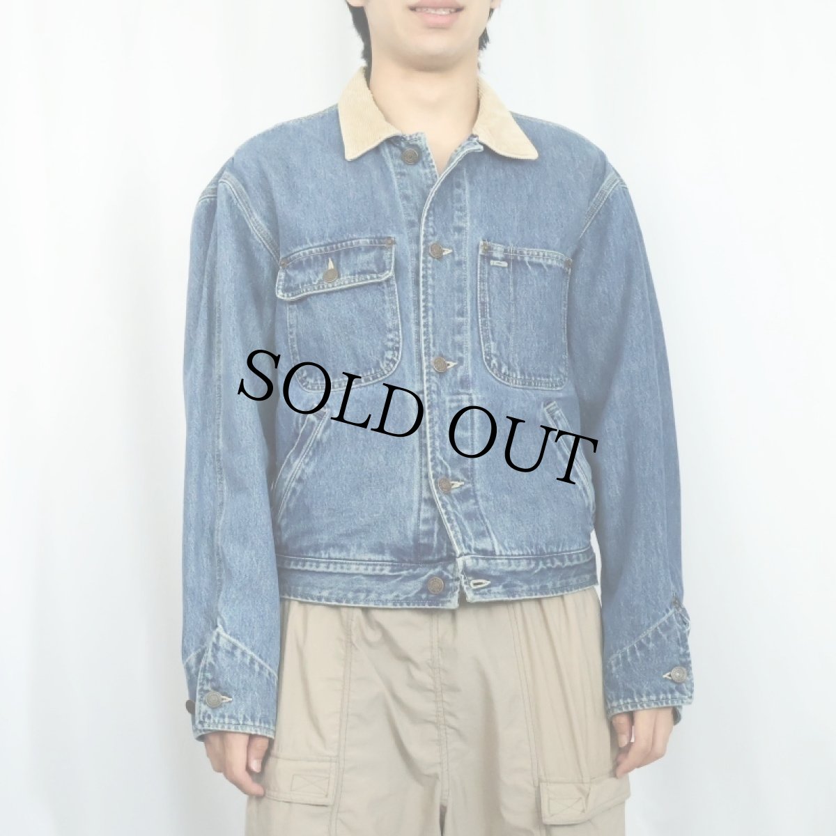 画像2: 90's Ralph Lauren RRL 三ツ星 USA製 デニムジャケット S (2)