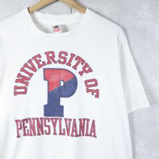 画像1: 90's "UNIVERSITY OF PENNSYLVANIA" プリントTシャツ L (1)