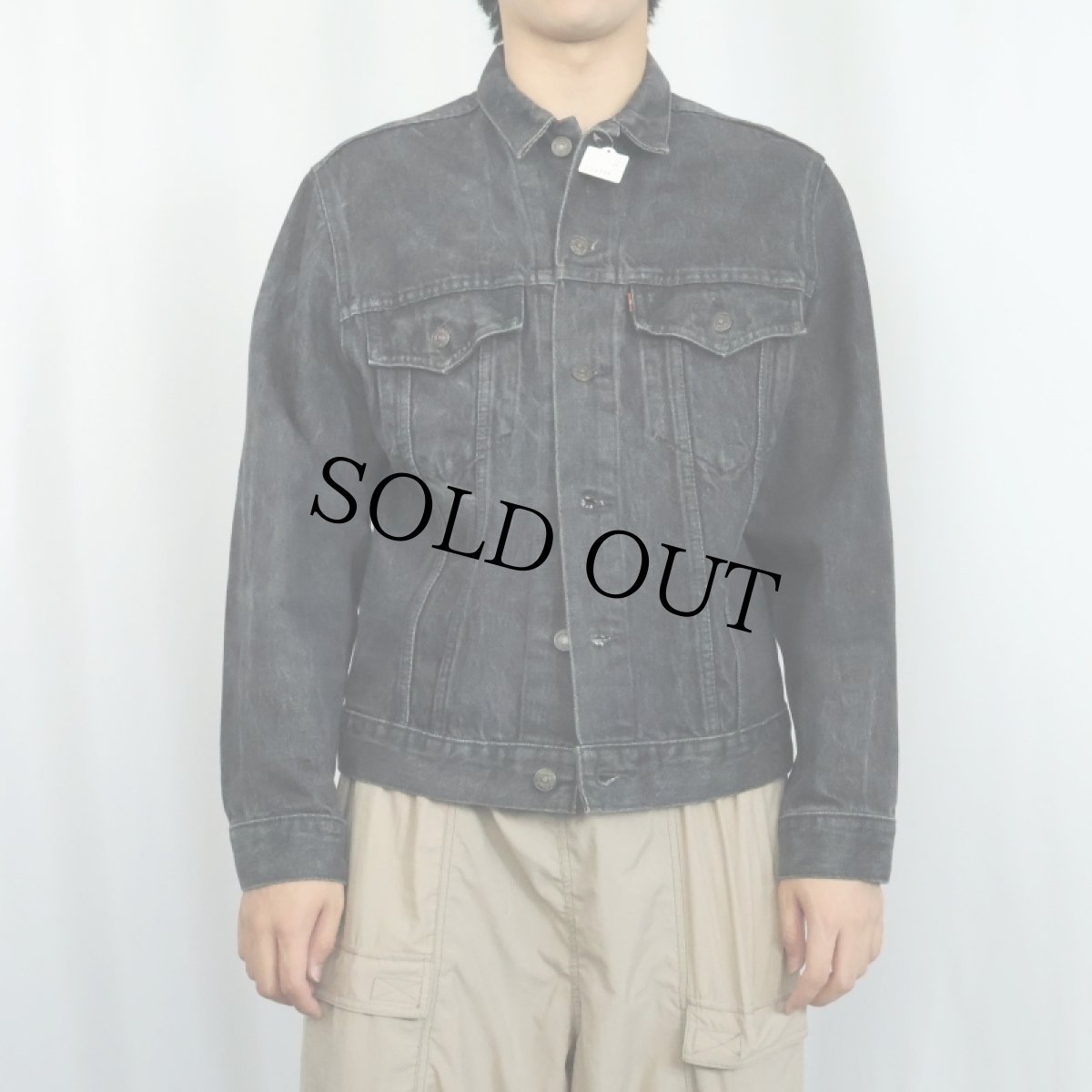 画像2: 90's Levi's 75505 CANADA製 ブラックデニムジャケット SIZE40 (2)