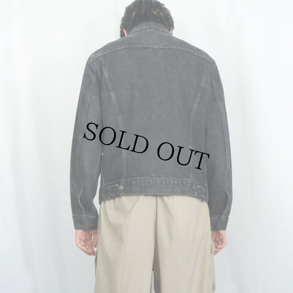 画像3: 90's Levi's 75505 CANADA製 ブラックデニムジャケット SIZE40 (3)