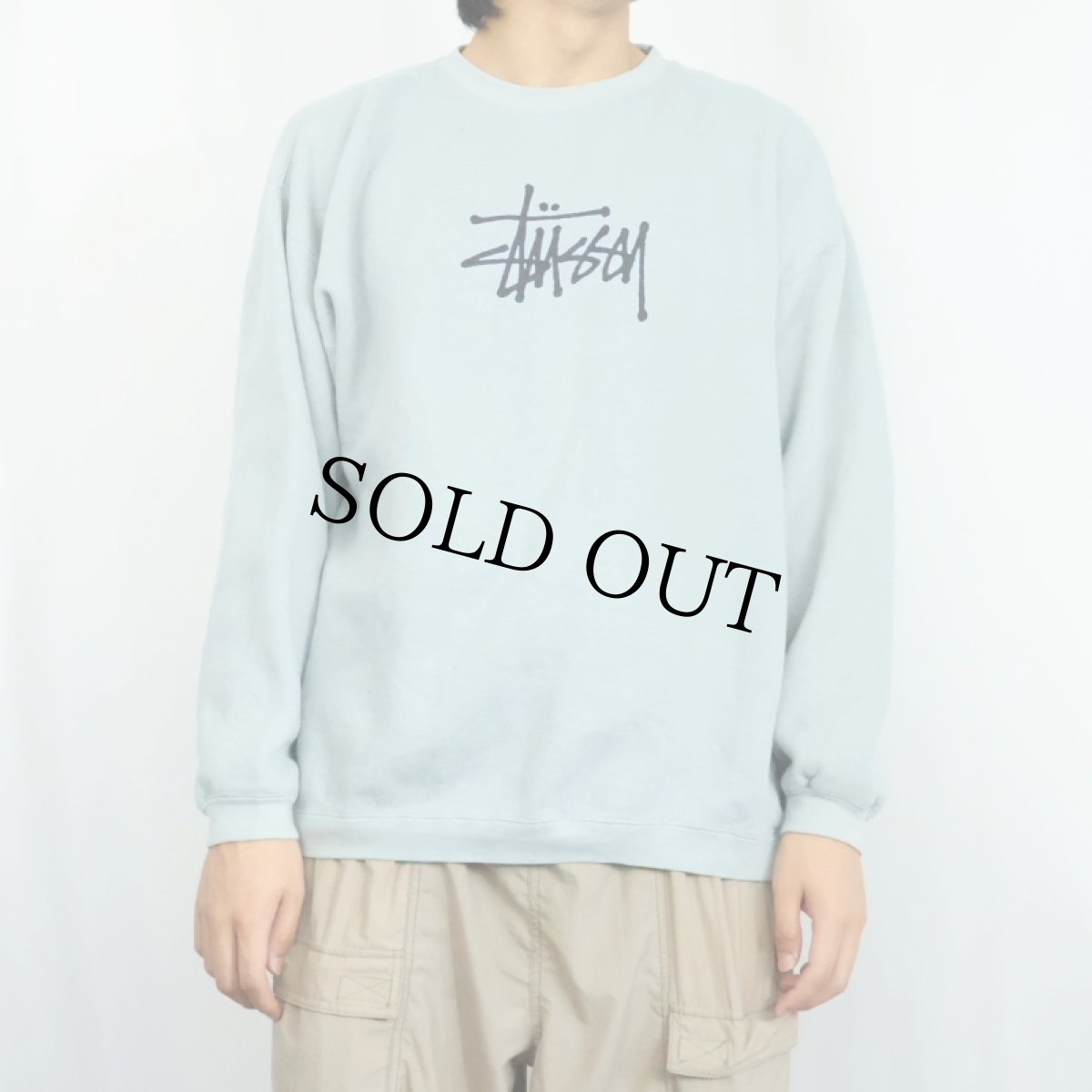 画像2: STUSSY ロゴプリントスウェット M (2)