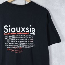 画像2: Siouxsie and the Banshees ロックバンドプリントTシャツ BLACK L (2)