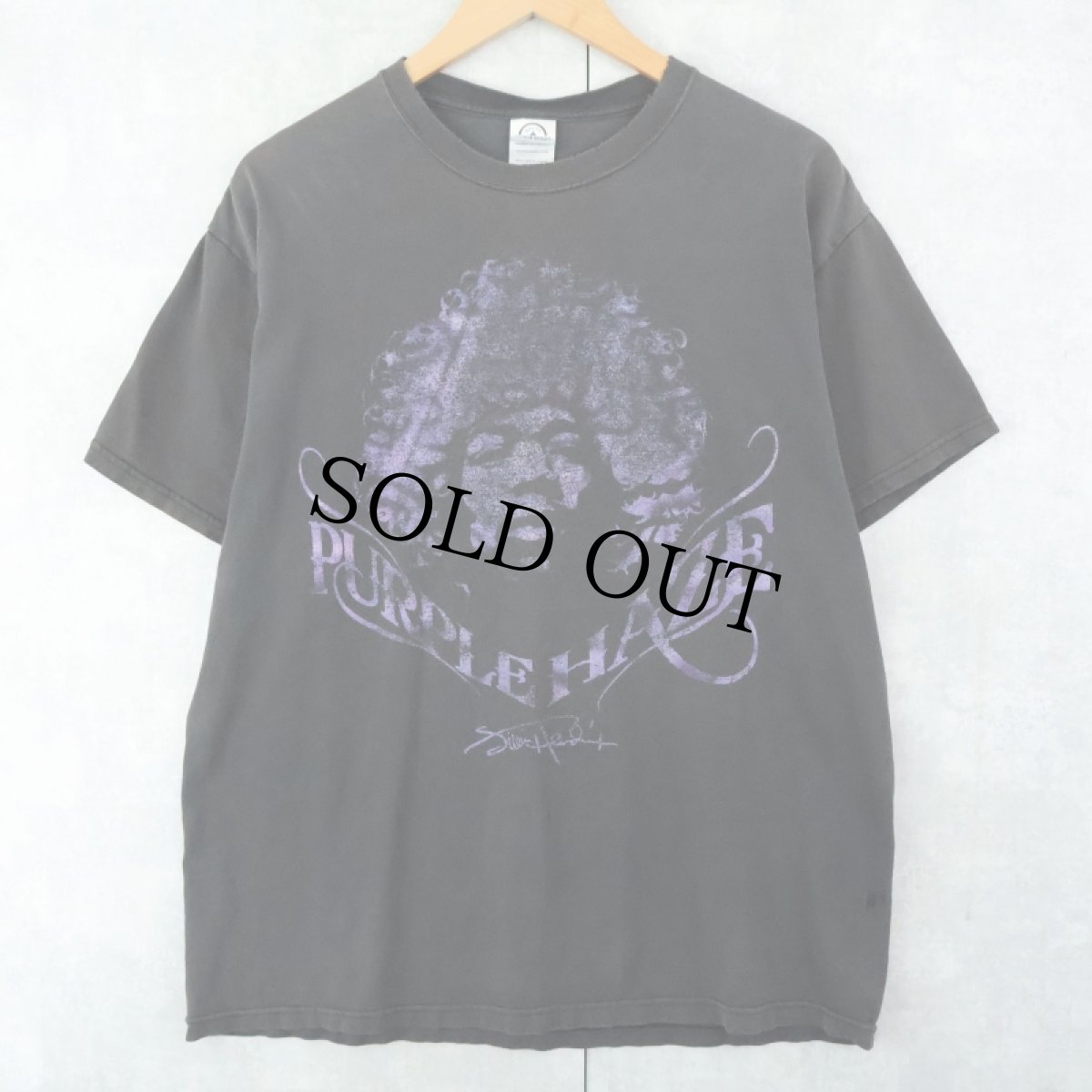 画像1: Jimi Hendrix "PURPLE HAZE" ミュージシャンプリントTシャツ L (1)